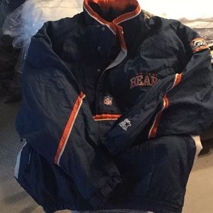 Vintage Starter Chicago Bears Pullover Parka...